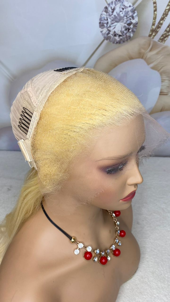 613 Platinum Blonde Lace Frontal Wig