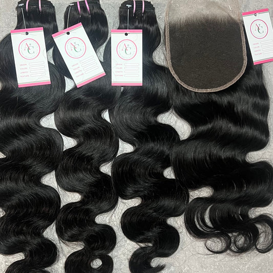 3 Bundles + FREE Closure